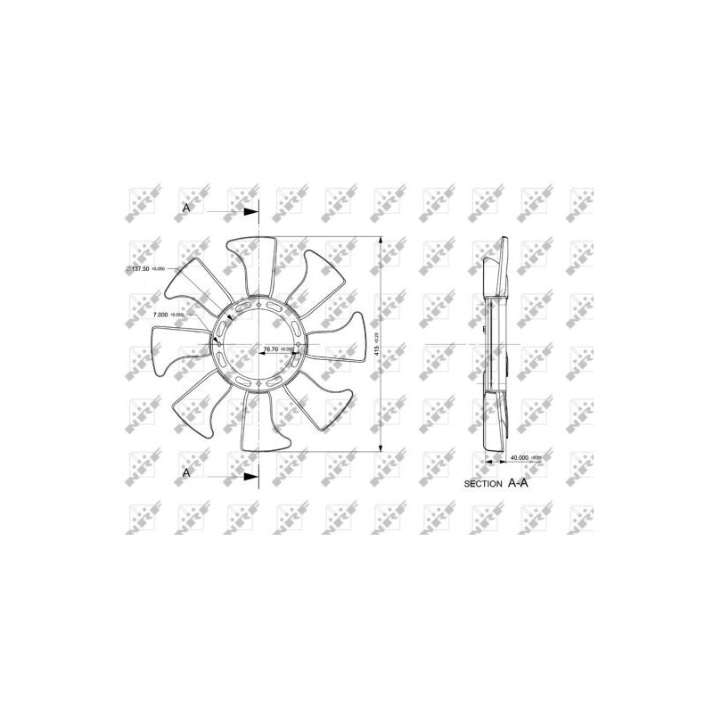 Roue du souffleur (refroidissement moteur) NRF