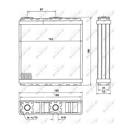 Radiateur de chauffage NRF