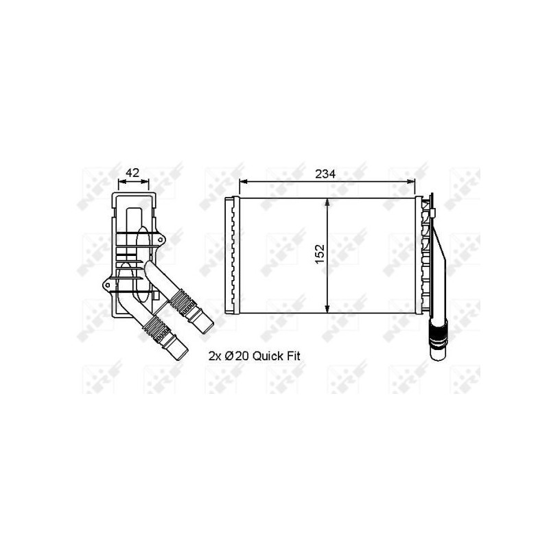 Radiateur de chauffage NRF