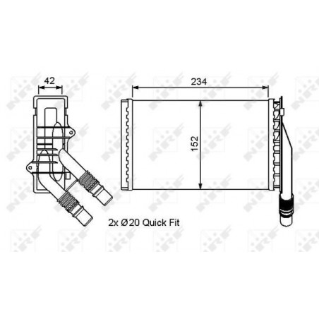 Radiateur de chauffage NRF