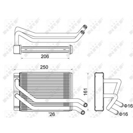 Radiateur de chauffage NRF