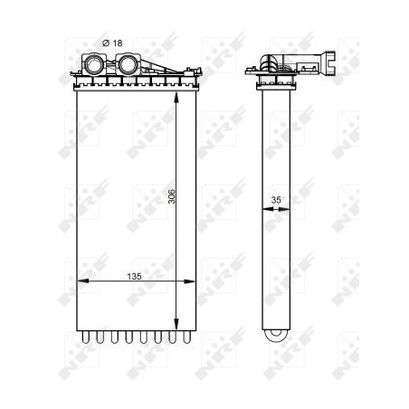 Radiateur de chauffage NRF