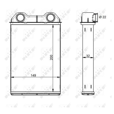 Radiateur de chauffage NRF
