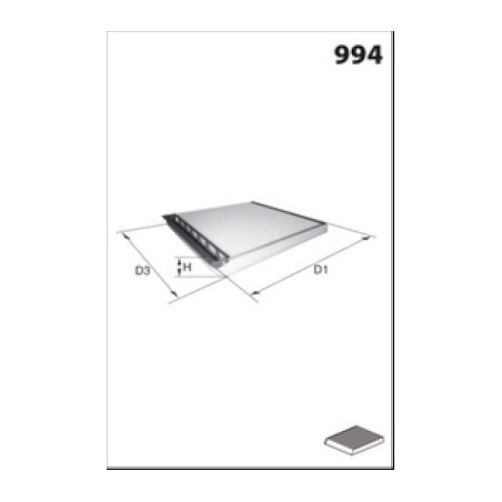 Filtre d'habitacle MECAFILTER