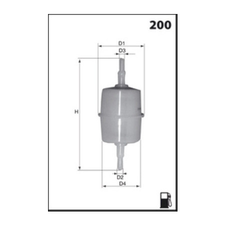 Filtre à carburant MECAFILTER