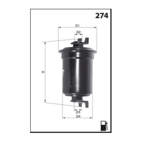 Filtre à carburant MECAFILTER