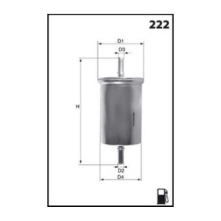 Filtre à carburant MECAFILTER