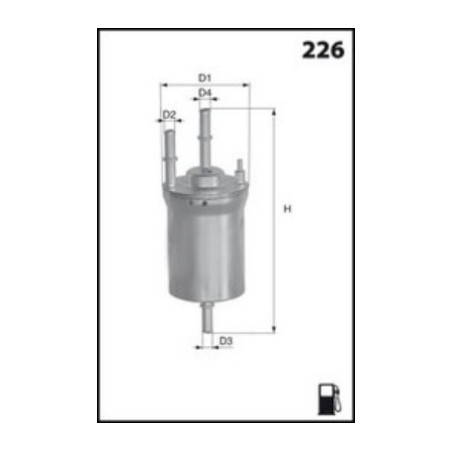 Filtre à carburant MECAFILTER