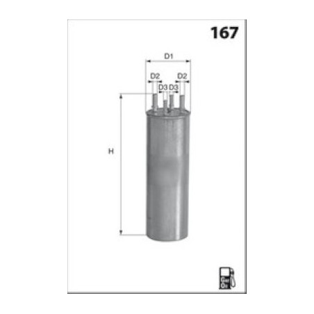 Filtre à carburant MECAFILTER