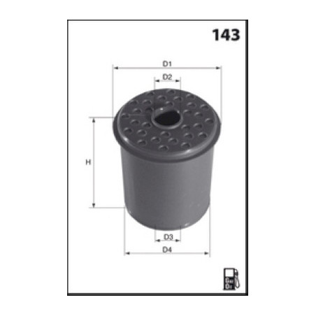 Filtre à carburant MECAFILTER