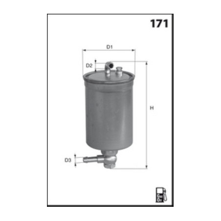 Filtre à carburant MECAFILTER