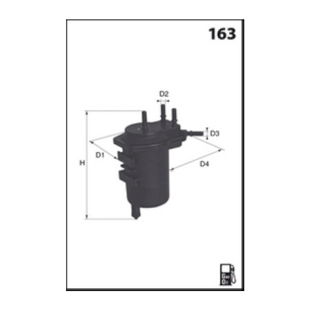 Filtre à carburant MECAFILTER