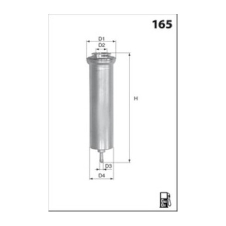 Filtre à carburant MECAFILTER