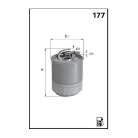 Filtre à carburant MECAFILTER