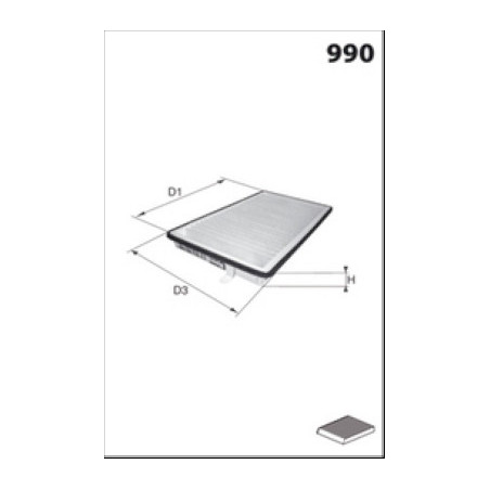 Filtre d'habitacle MECAFILTER
