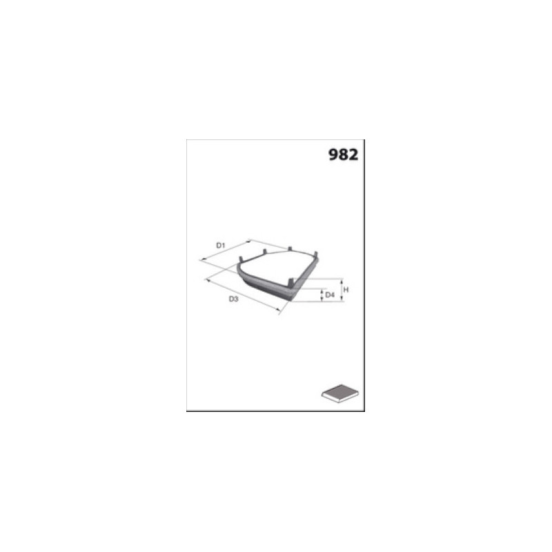 Filtre d'habitacle MECAFILTER