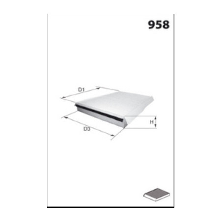 Filtre d'habitacle MECAFILTER