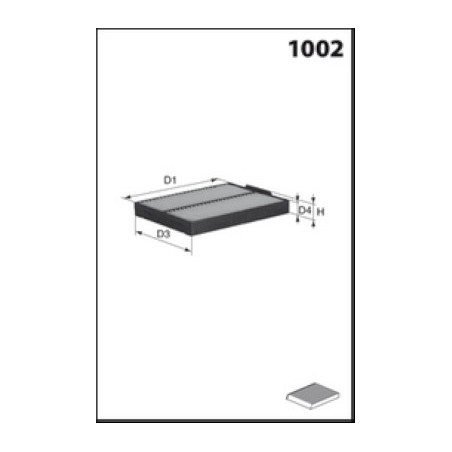 Filtre d'habitacle MECAFILTER