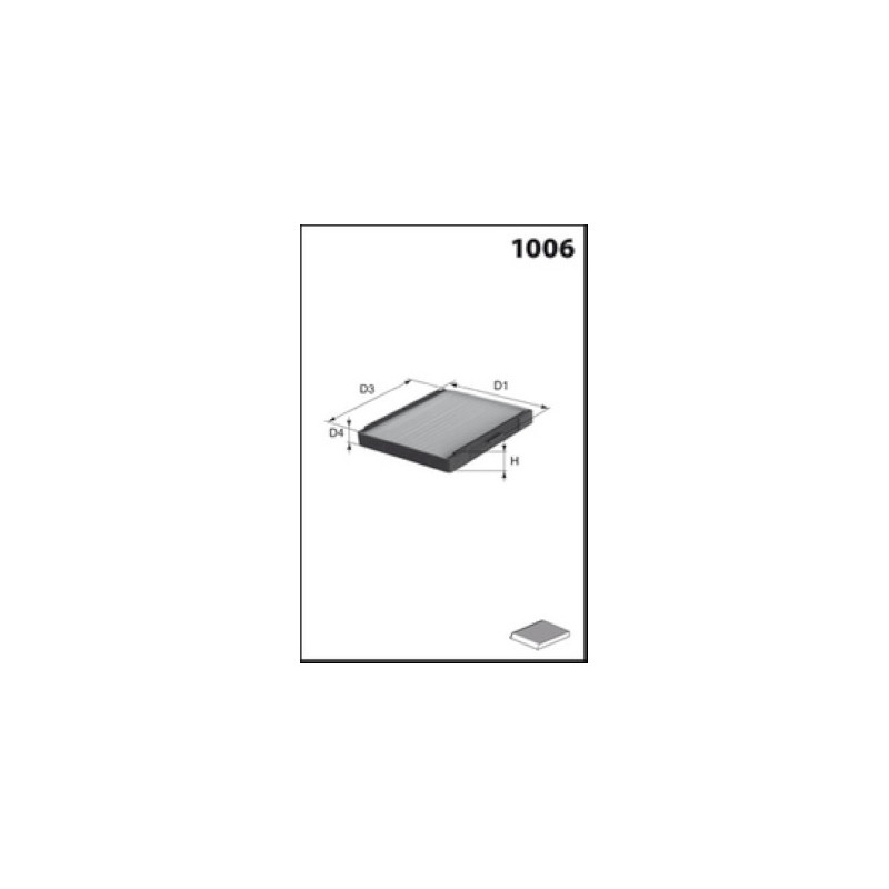 Filtre d'habitacle MECAFILTER