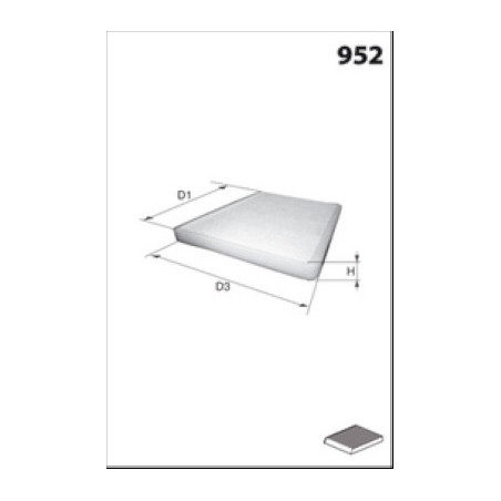 Filtre d'habitacle MECAFILTER