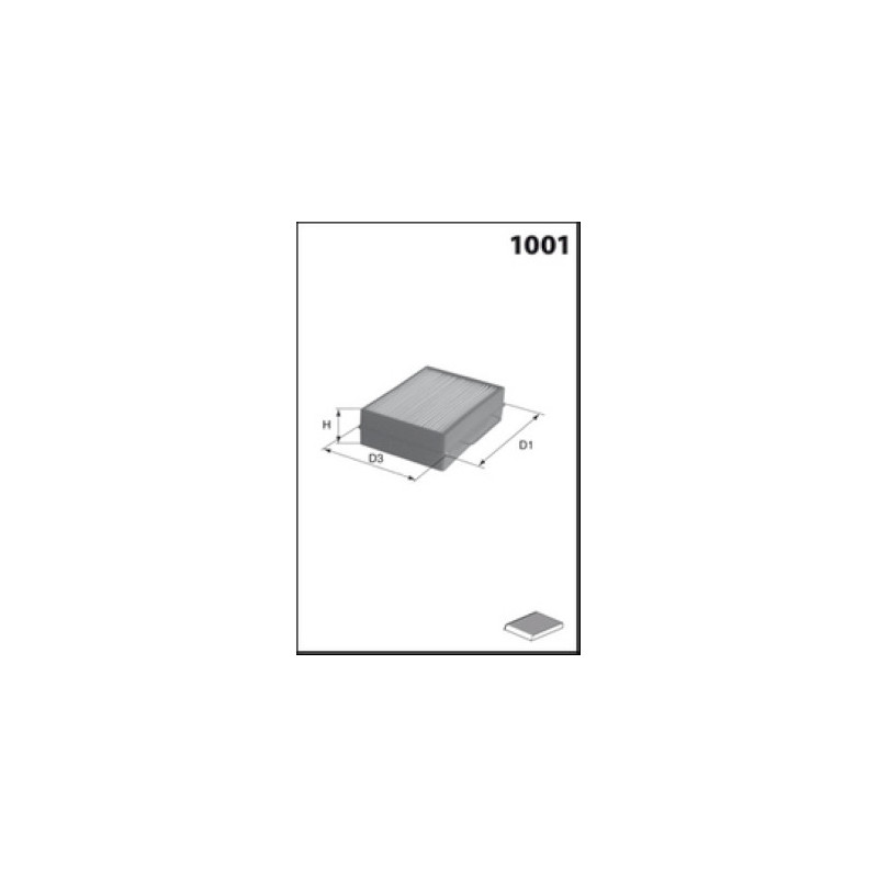 Filtre d'habitacle MECAFILTER