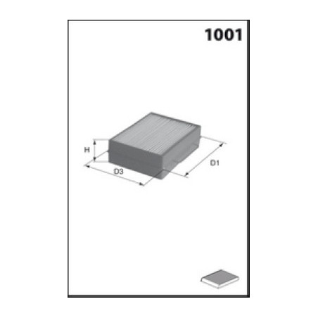 Filtre d'habitacle MECAFILTER