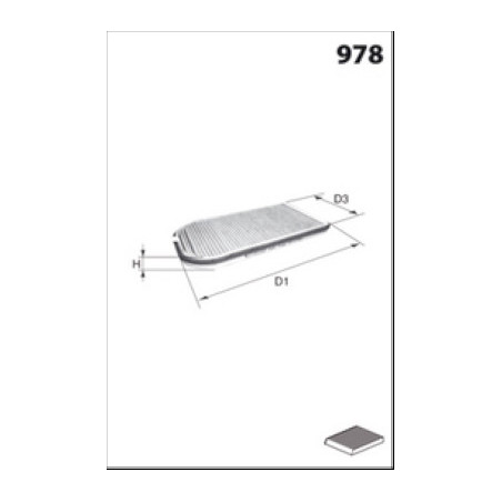 Filtre d'habitacle MECAFILTER