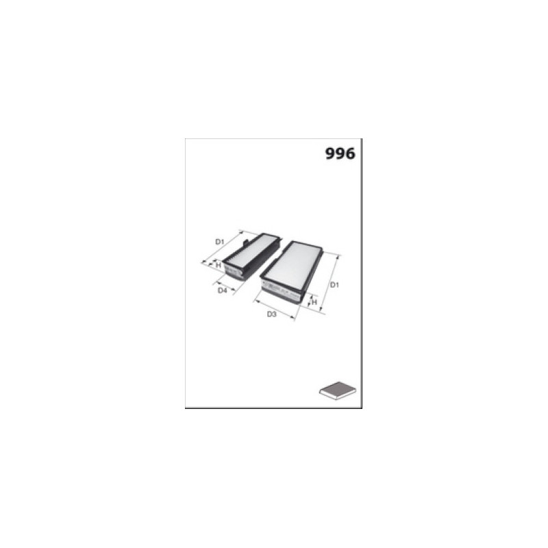 Filtre d'habitacle MECAFILTER