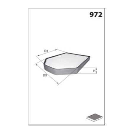 Filtre d'habitacle MECAFILTER