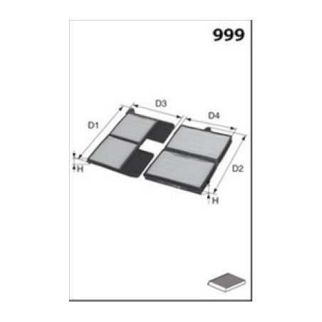 Filtre d'habitacle MECAFILTER