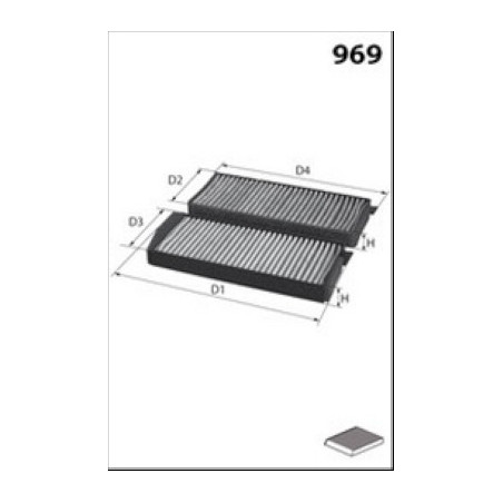 Filtre d'habitacle MECAFILTER