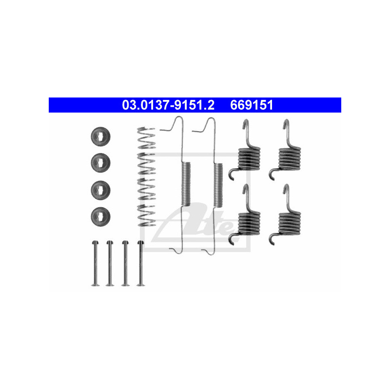 Kit d'accessoires (mâchoire de frein) ATE