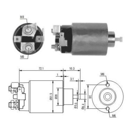 Contacteur (démarreur) MEAT...