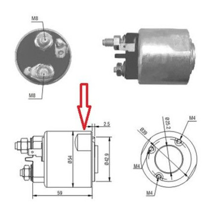 Contacteur (démarreur) MEAT...