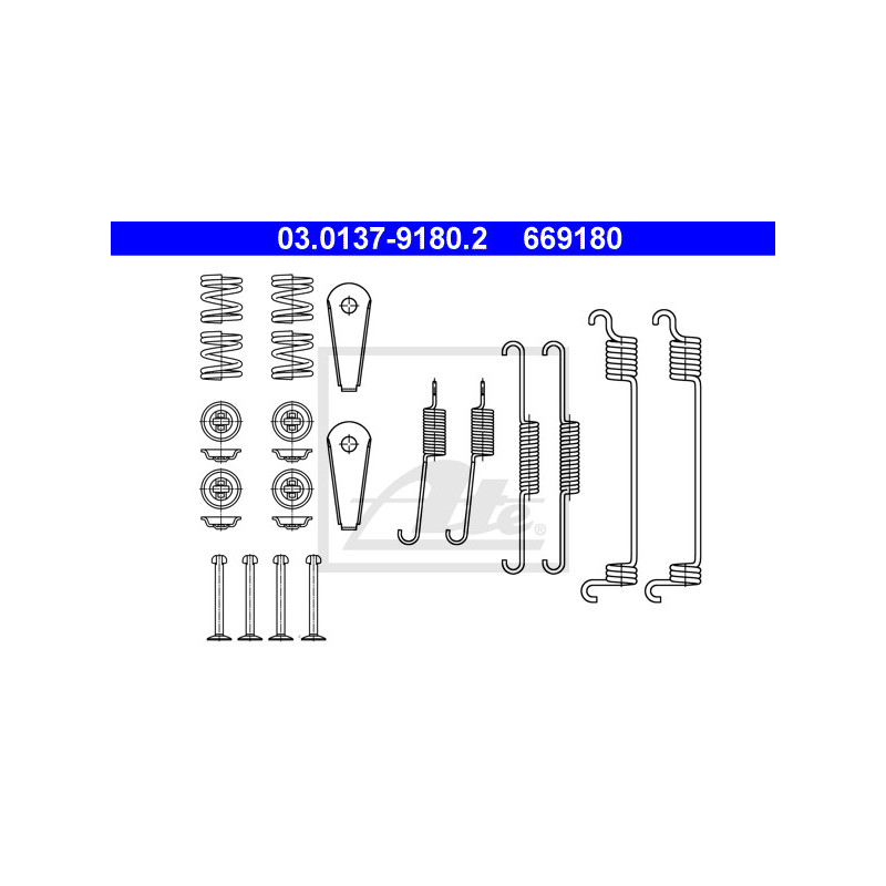 Kit d'accessoires (mâchoire de frein) ATE