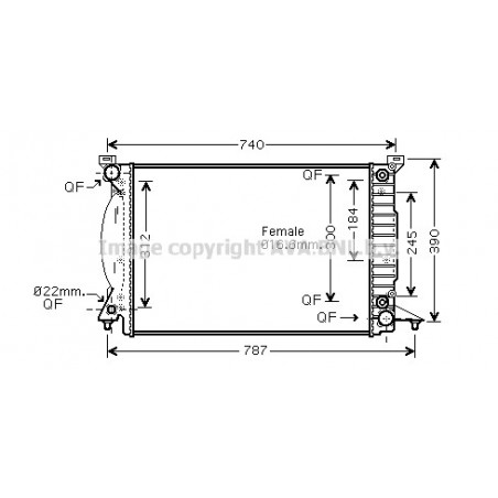 Radiateur AVA QUALITY COOLING
