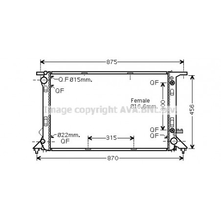 Radiateur AVA QUALITY COOLING