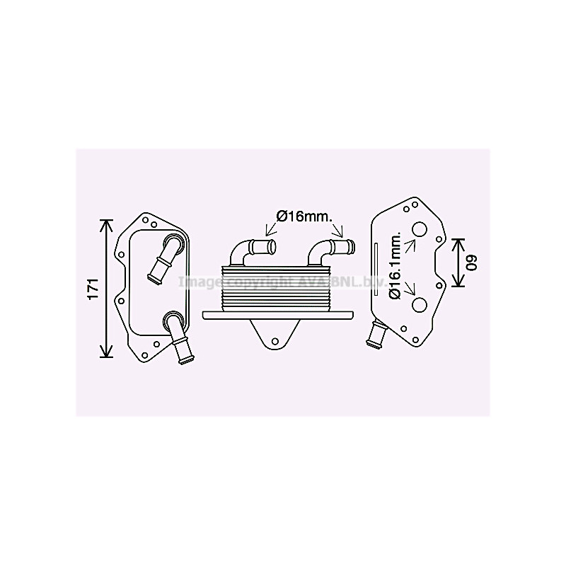 Radiateur d'huile AVA QUALITY COOLING