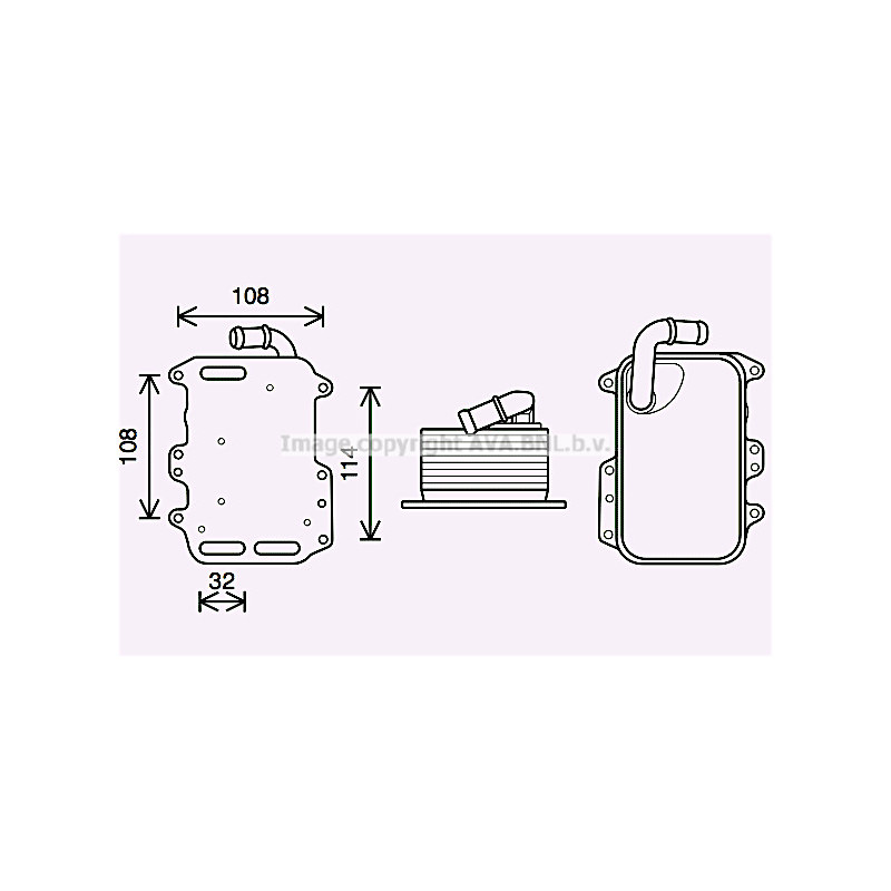 Radiateur d'huile AVA QUALITY COOLING