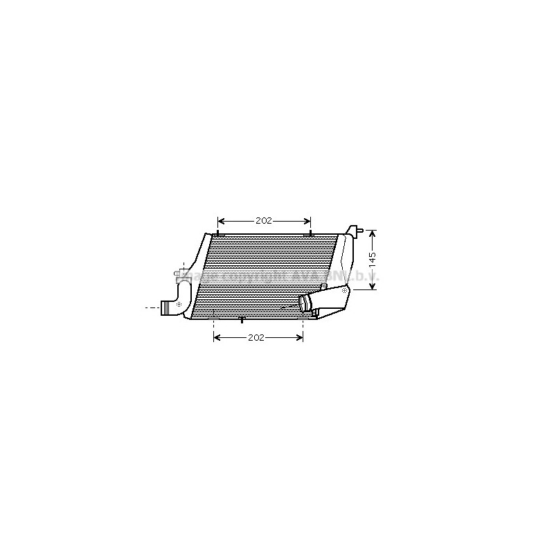 Intercooler (échangeur d'air) AVA QUALITY COOLING