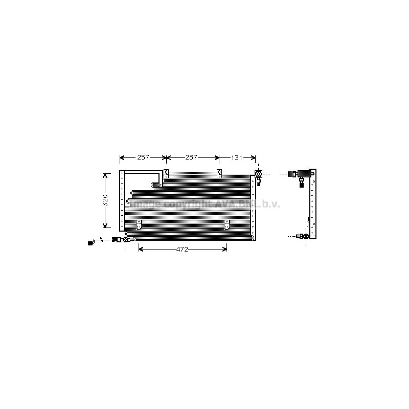 Condenseur de climatisation AVA QUALITY COOLING