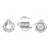Moteur électrique (pulseur d'air habitacle) AVA QUALITY COOLING