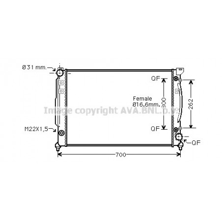 Radiateur AVA QUALITY COOLING