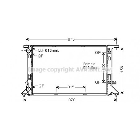 Radiateur AVA QUALITY COOLING