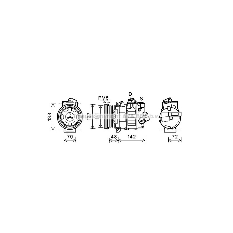 Compresseur de climatisation AVA QUALITY COOLING