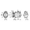 Compresseur de climatisation AVA QUALITY COOLING