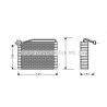 Evaporateur de climatisation AVA QUALITY COOLING
