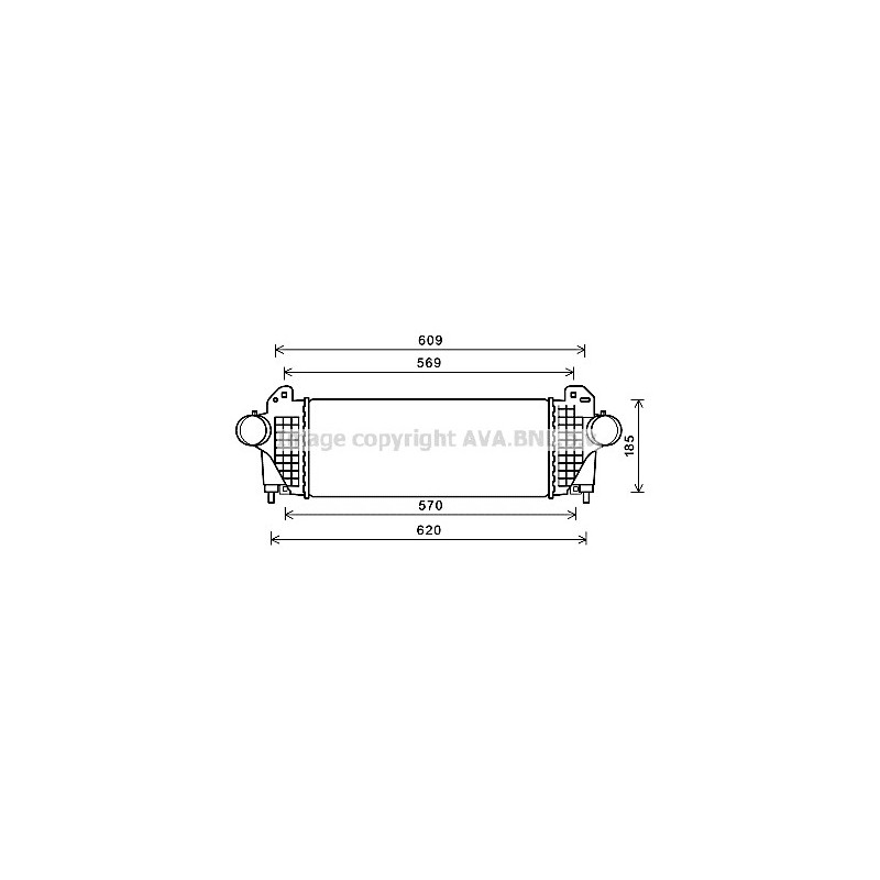Intercooler (échangeur d'air) AVA QUALITY COOLING