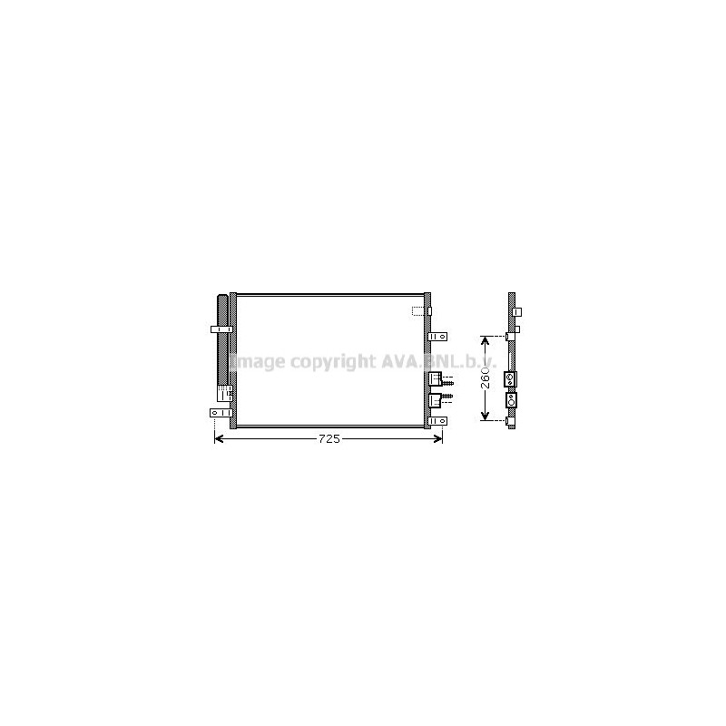 Condenseur de climatisation AVA QUALITY COOLING