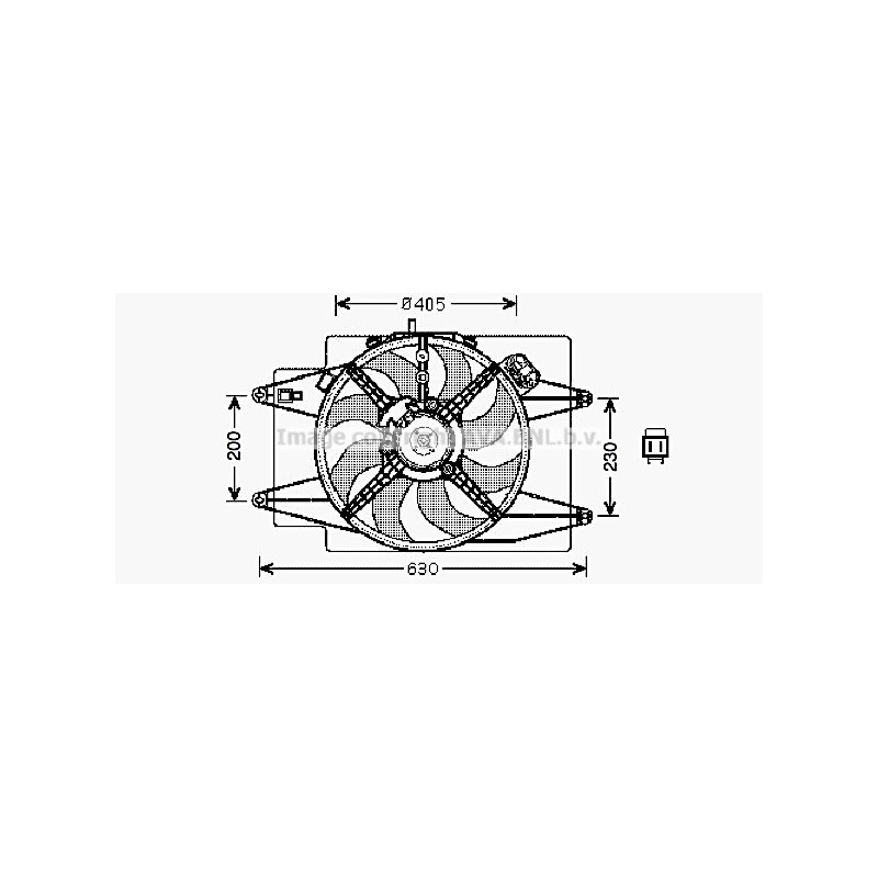 Ventilateur (refroidissement moteur) AVA QUALITY COOLING